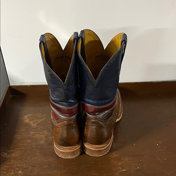 Tin Haul Brown and Blue Cowboy Boots - Picture 5 of 7